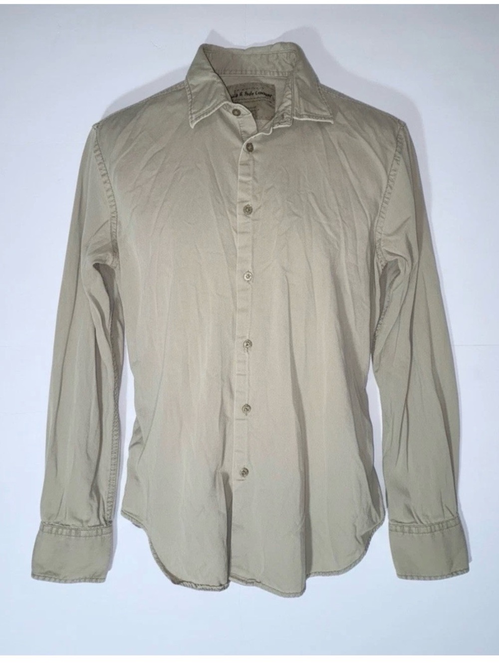 Scotch & Soda Men's Button-Down Shirt in Light Khaki